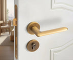 Mute Interior Door Lock, Brass Handle, Bedroom Privacy