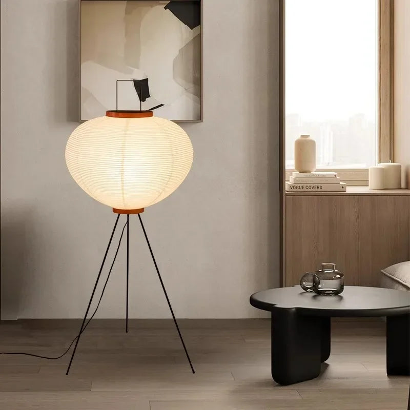 Wabi Sabi Style Standing Lamp for Bedroom or Living Room