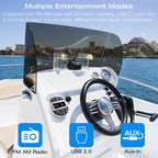 Waterproof Marine Bluetooth Stereo System for Boats, RVs & Outdoor Use