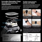 2.06" AMOLED Smartwatch with ECG, Heart Rate & BP Monitor