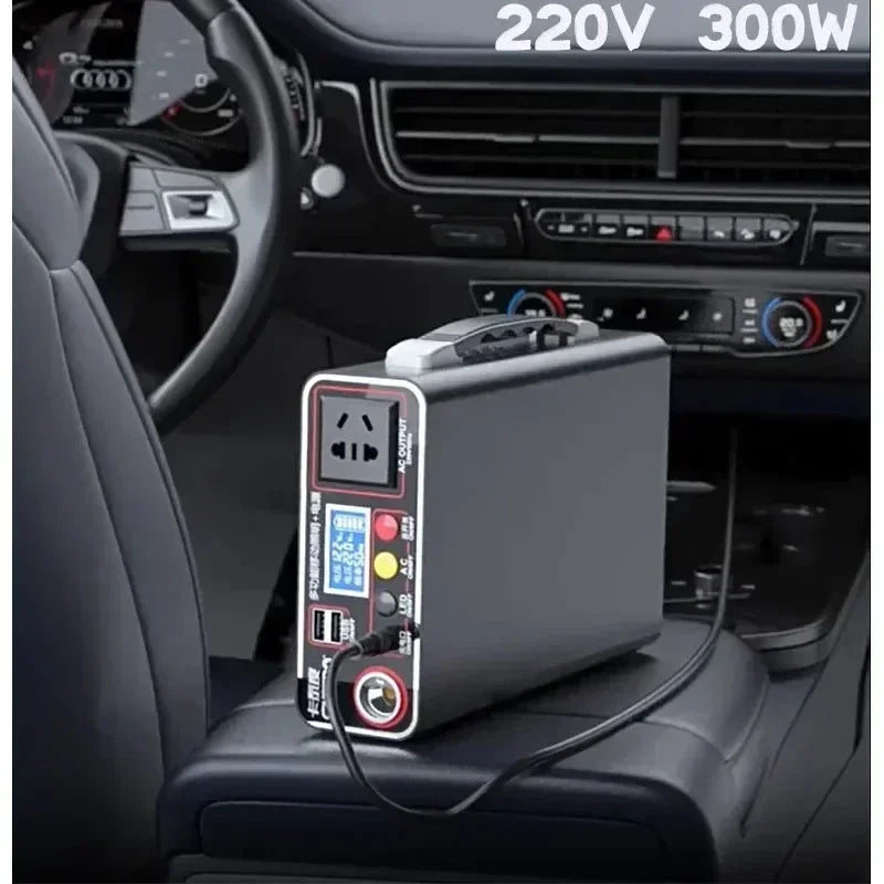 Rechargeable 300W 90Ah LiFePO4 Power Supply – Compact 220V Battery Pack for Home & Travel
