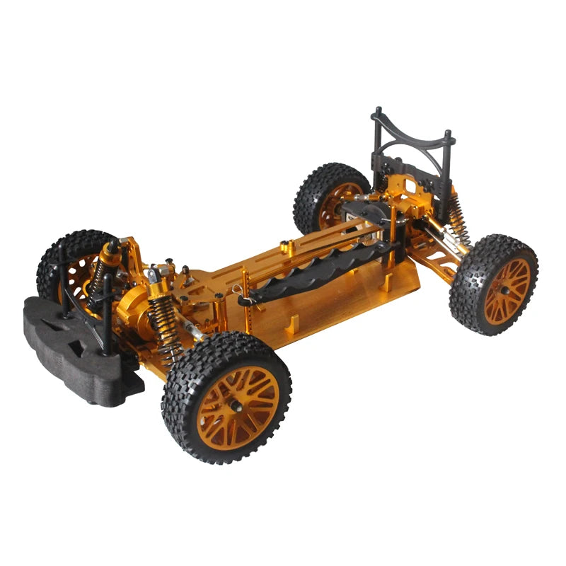 1/10 Electric RC Car Roller Chassis with All-Metal Frame (DIY Kit)