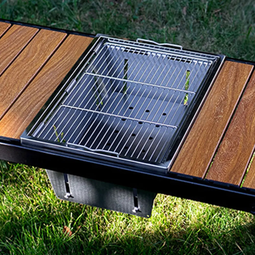 Outdoor Camping BBQ Stove – Compact Folding 304 Steel Grill