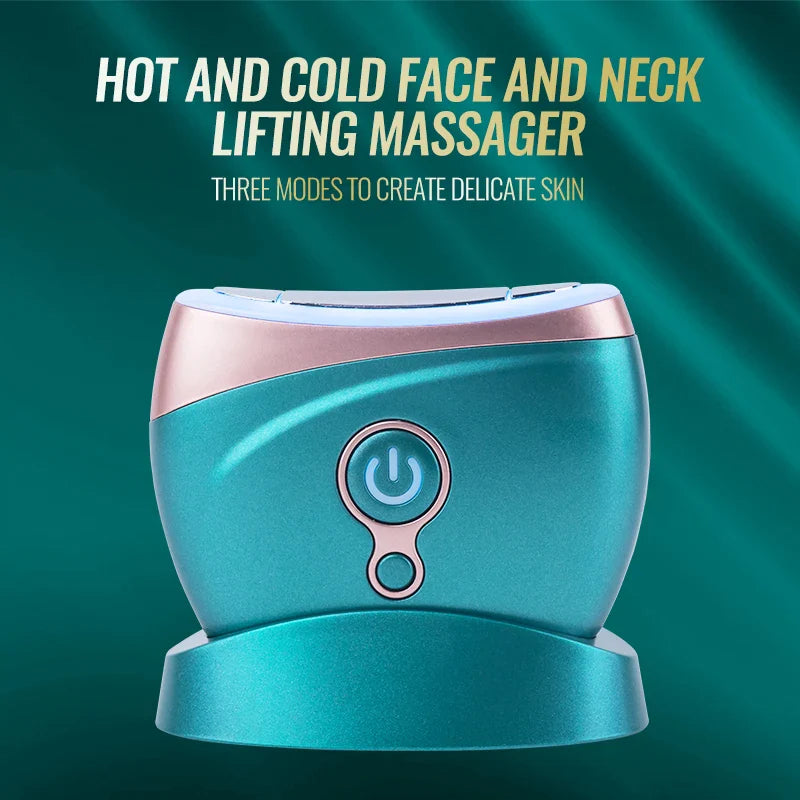 Hot & Cold EMS Face and Neck Massager for Skin Firmness