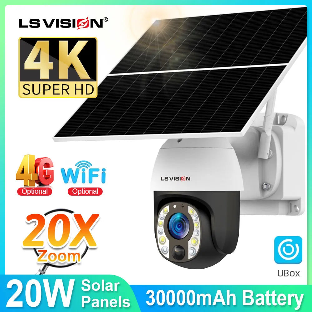Outdoor PTZ Camera with Night Vision and 64G Storage