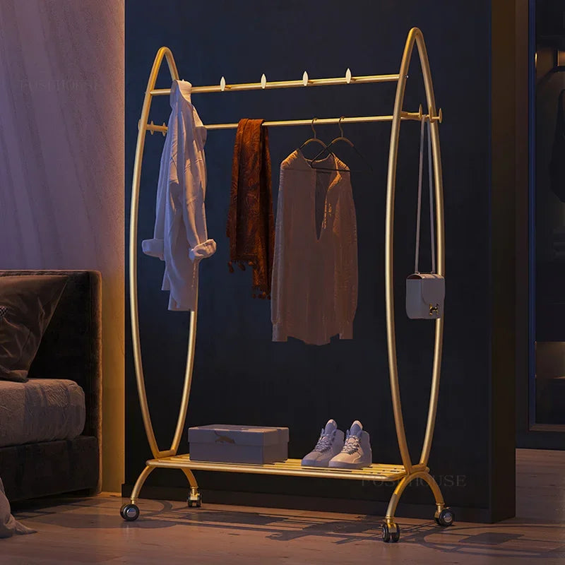 Modern Home Coat Stand Space-Saving Floor-to-Ceiling Rack for Hallway, Balcony & Living Room