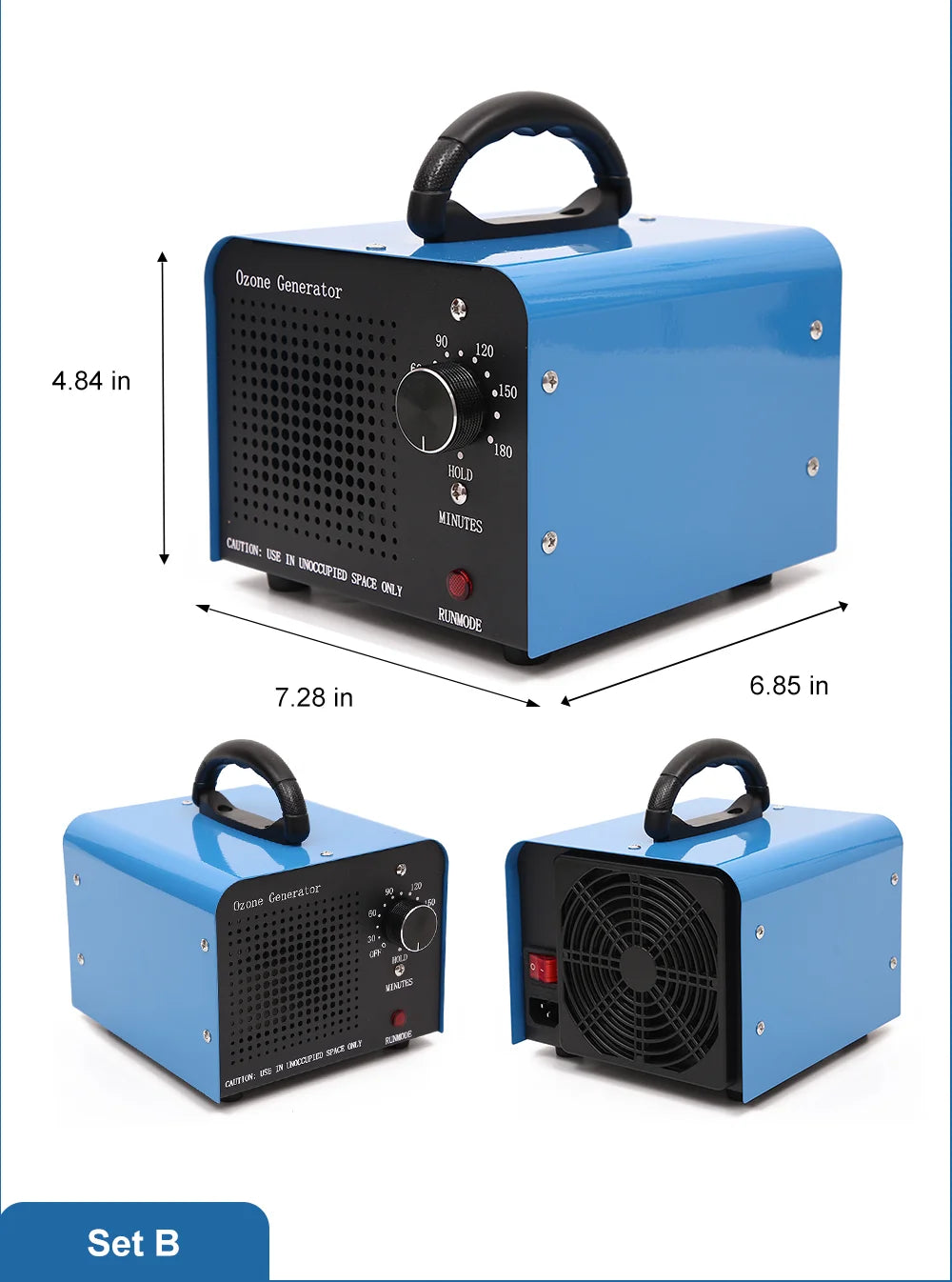 Powerful 6000mg Ozone Generator Air Purifier – Removes Smoke, Pet & Home Odours