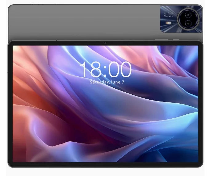 14" Android 14 Tablet 2-in-1 with 12000mAh Battery, 4G LTE, Dual SIM 8GB 256G Grey