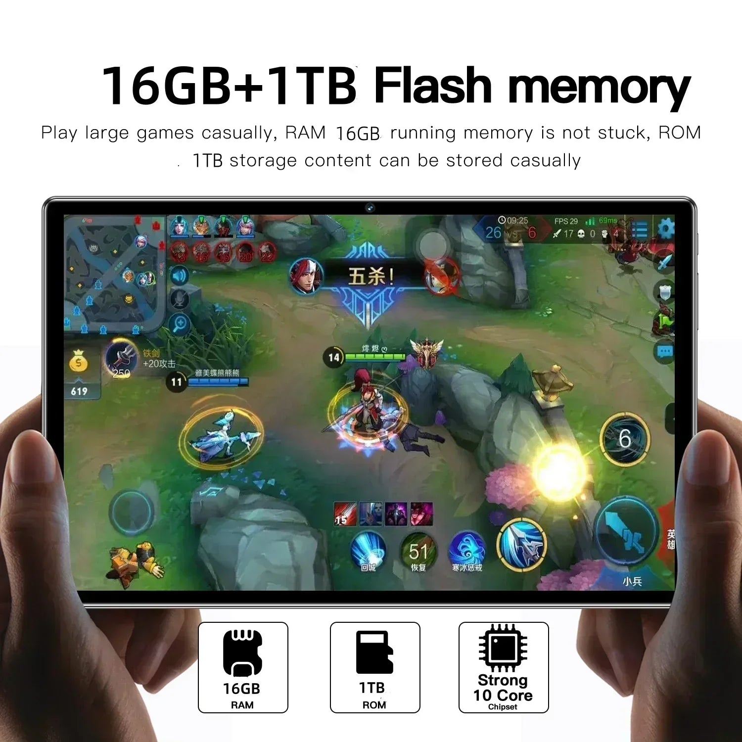 11" Full HD Tablet with Dual SIM and Accessories