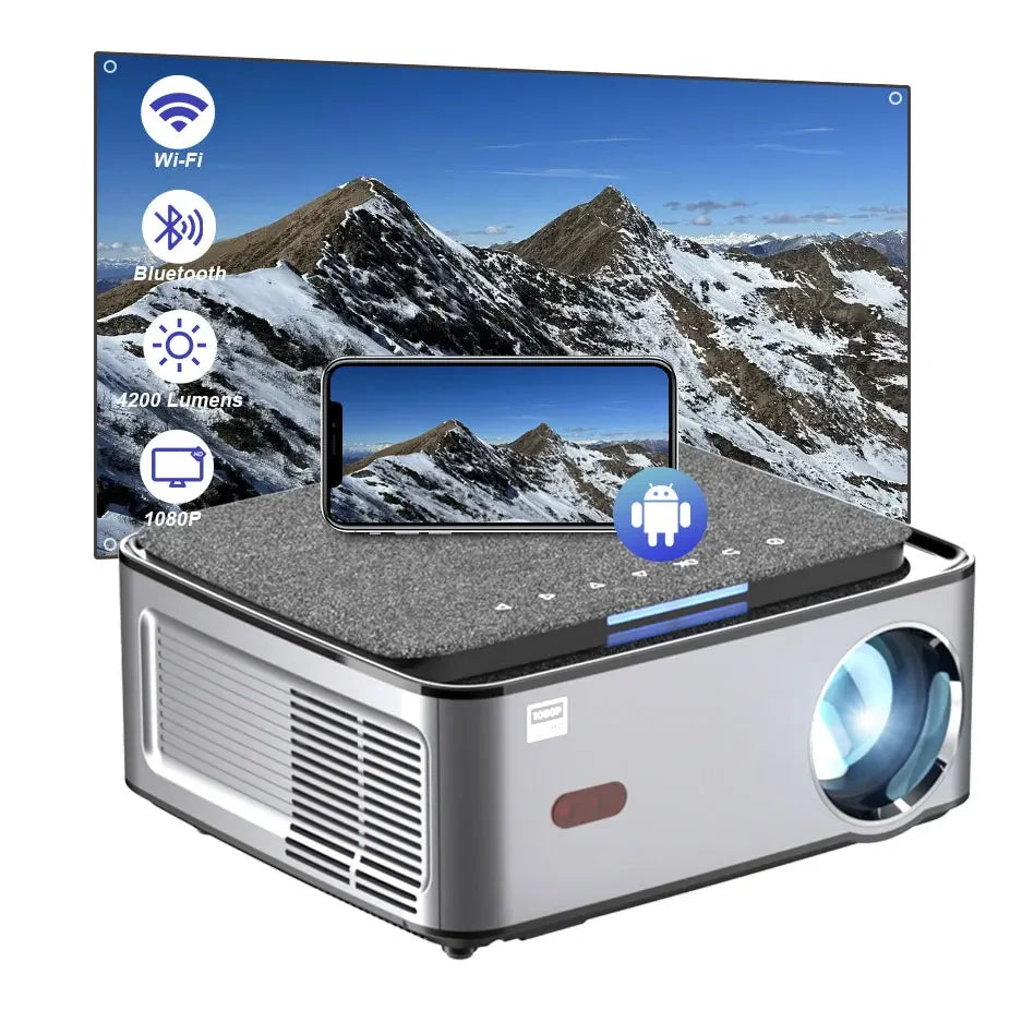 Portable Full HD Home Cinema Projector – Black AU
