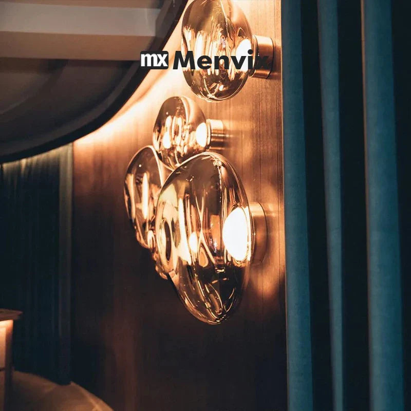 Modern Smoke Gray Wall Lamp with Warm LED Light L180mm Smoke gray