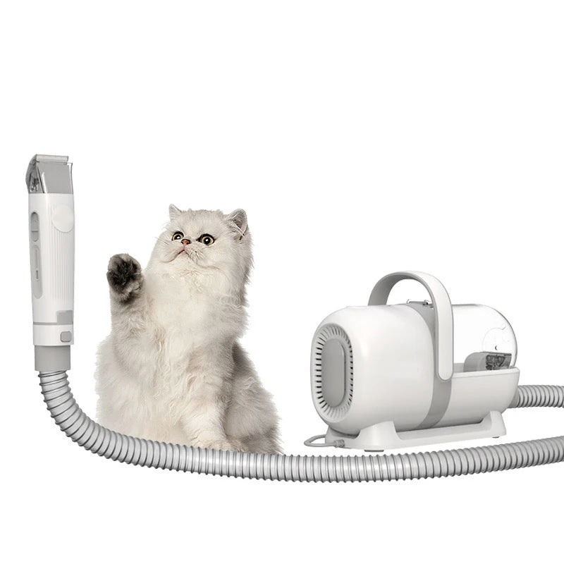 Portable Pet Grooming Vacuum with Fur Removal Brush – Quiet Cleaner for Dogs and Cats