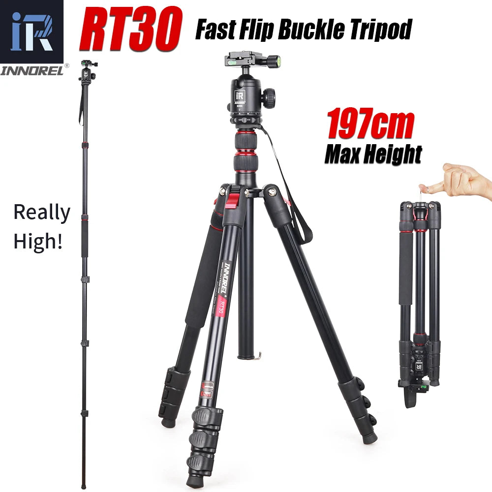 197cm Heavy Duty Tripod Monopod, Flip Lock, 15kg Load Capacity