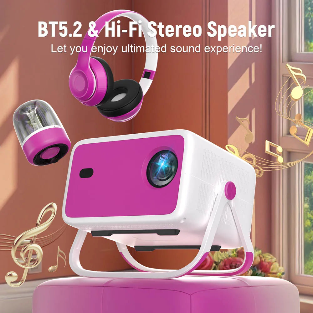 Smart Outdoor Projector with Auto Focus and Android 11