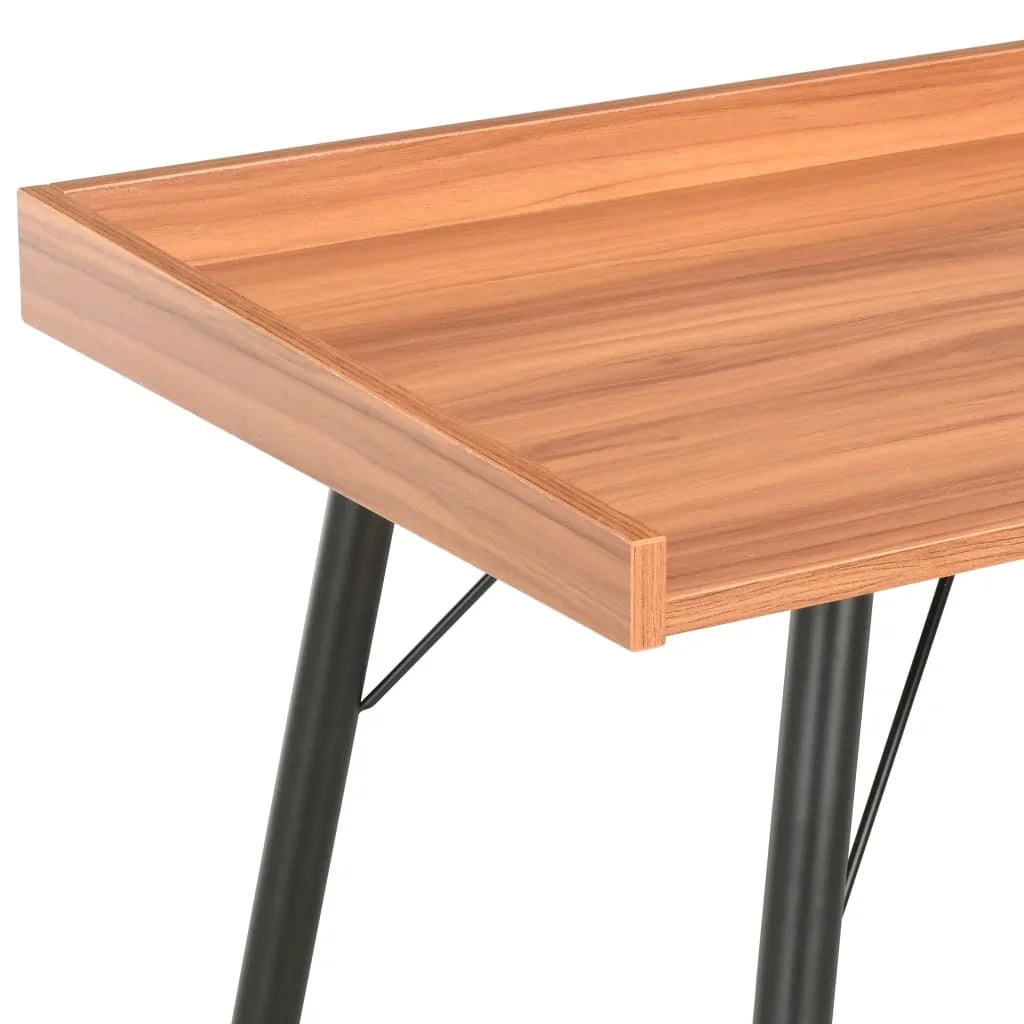 Modern 90cm Study Desk – Space-Saving Table with Shelf for Home Office or Bedroom