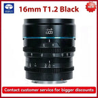 16mm T1.2 Black Cine Lens for Full Frame Cameras