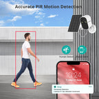 Rechargeable Wireless Outdoor Camera 2MP with Solar Panel & 64GB