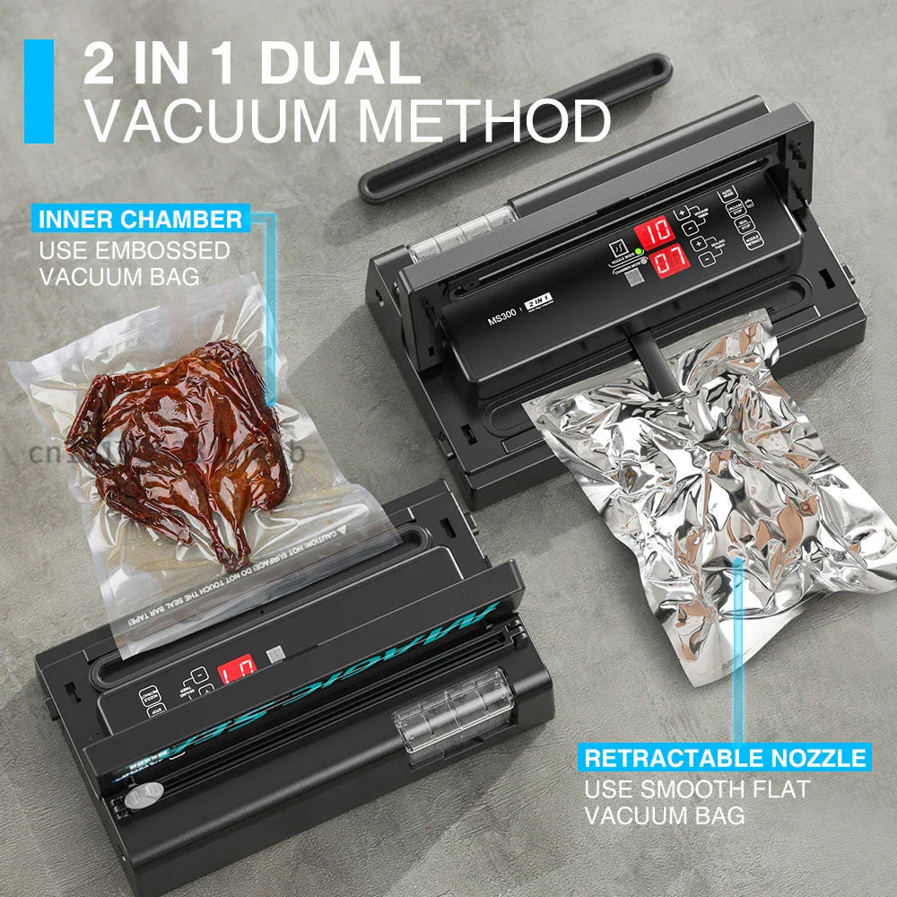2-in-1 Commercial Vacuum Sealer with Bag Cutter