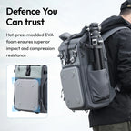 Hard Shell Camera Backpack 23–27L – Outdoor Travel & Hiking