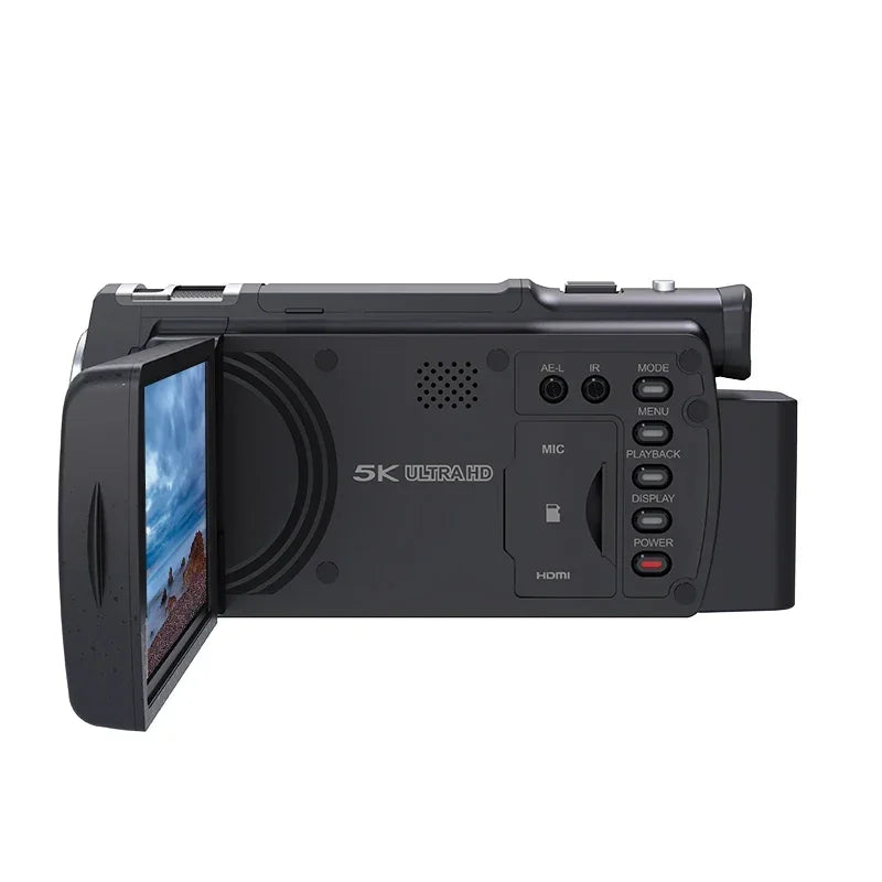 4K Camcorder with 12X Zoom and Touchscreen Display