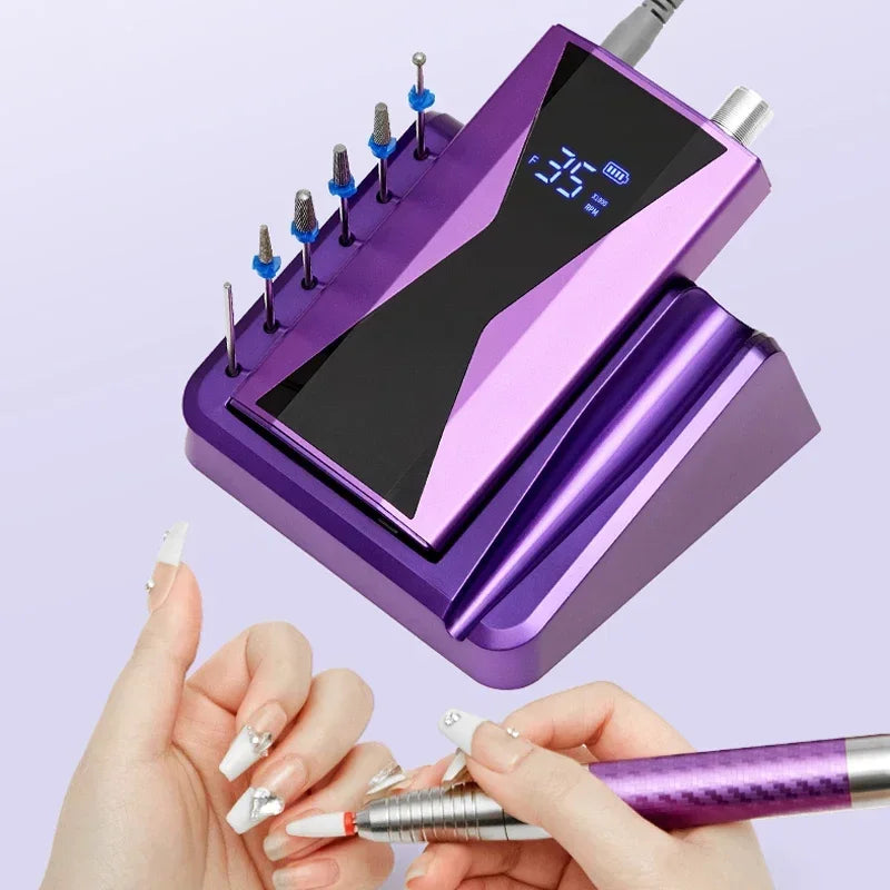 Rechargeable Nail Grinder with Storage and Accessories