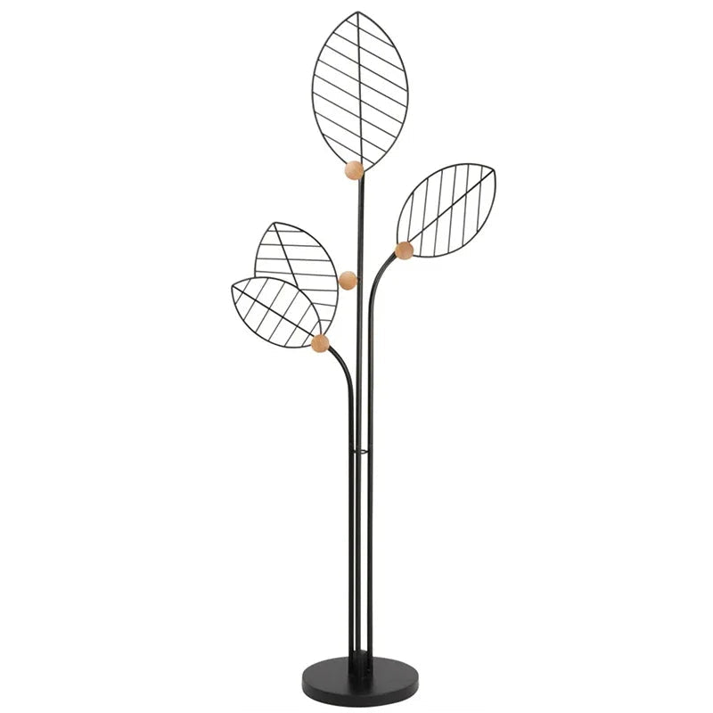 Freestanding Iron Clothes Rack Space-Saving Hanger for Indoor Storage & Home Organization