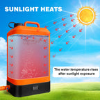 16L Portable Electric Shower for Camping IPX6 Pump with USB Recharge & Long Hose