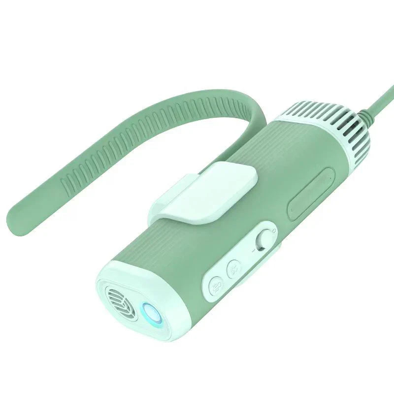 Rechargeable Pet Grooming Dryer – Lightweight & Quiet, Green