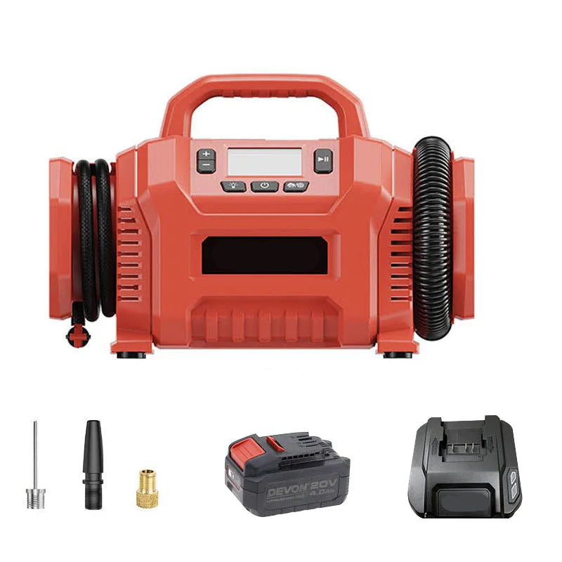 160PSI Rechargeable Wireless Air Pump for Car, Motorcycle, Bicycle and Ball Inflation