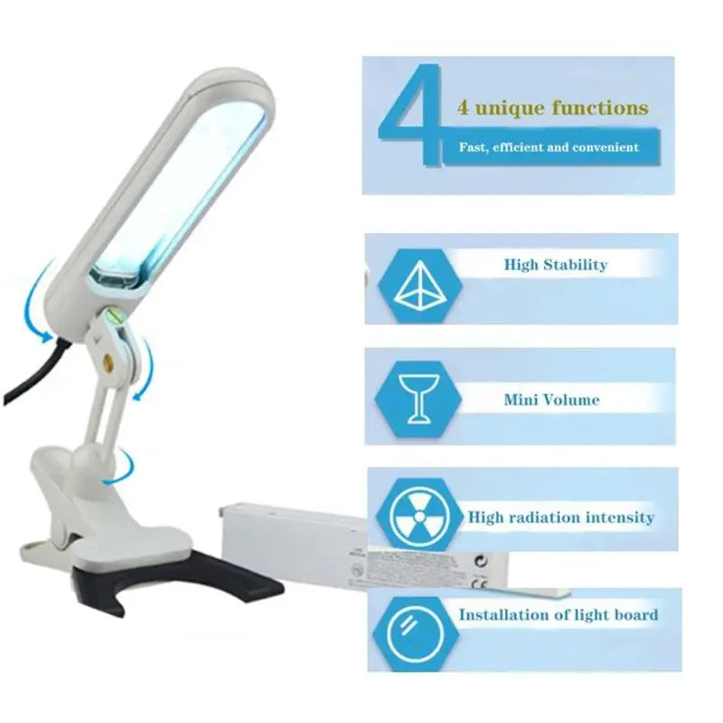 Rechargeable UVB 311nm Skin Treatment Lamp Home Light Therapy for Psoriasis AU Plug
