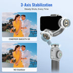 Portable 3-Axis Stabilizer for Smartphones with Smart Features