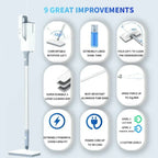 Rechargeable Steam Mop with 3 m Cord & Accessories