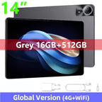 14" Android Tablet with 512GB Storage and 4G LTE