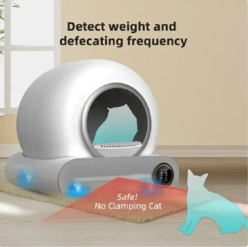 Smart Self-Cleaning Cat Litter Box with App Control