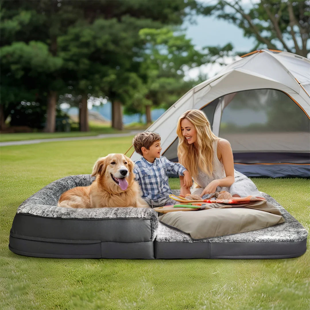 180×95 cm Orthopedic Giant Foldable Dog & Human Bed