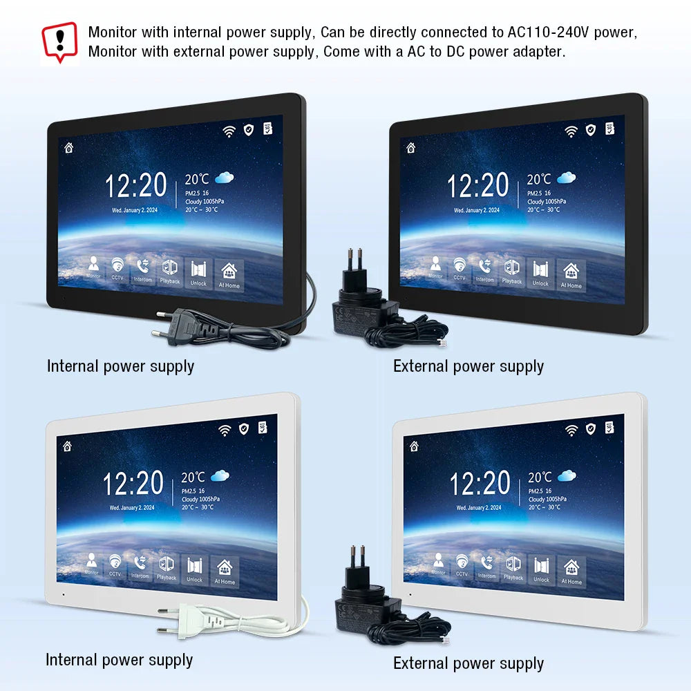 10-inch 1080P Wireless Video Intercom with Mobile Unlock R6-M535BA-B