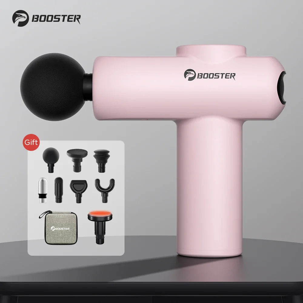 Cordless Percussion Massager with 8 Heads and Travel Bag