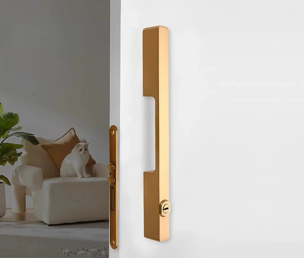 Bedroom & Entrance Door Lock – Double Tongue, Zinc Alloy Handle, Fits Standard 35-50mm Doors