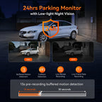 2.7K Dash Camera with Voice Control & Parking Mode