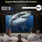 4K UHD Home Theater Projector with 3000 ANSI Lumens, Auto Focus, and Android 12