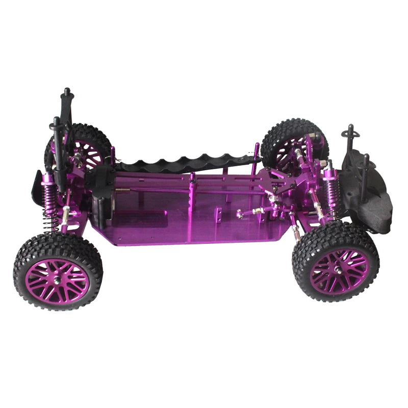 1/10 Electric RC Car Roller Chassis with All-Metal Frame (DIY Kit)