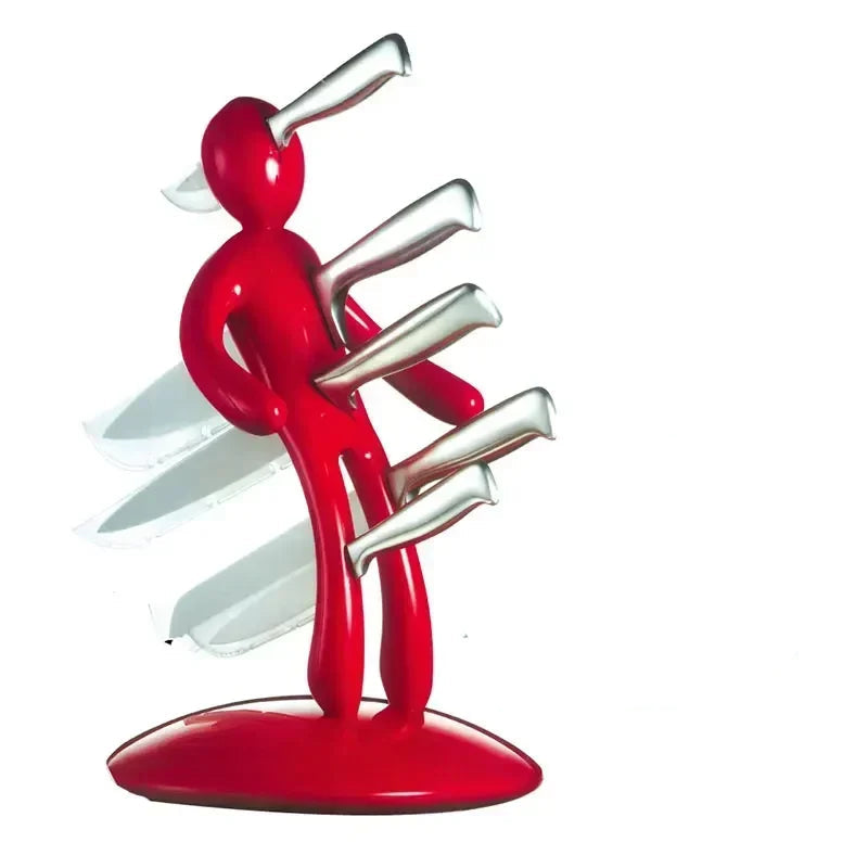 Knife Holder Rack – Unique Kitchen Cutlery Stand for 5 Knives