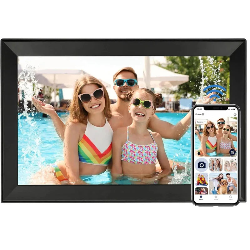 1080p 15.6" WiFi Digital Frame – Touch Display, 32GB, Black-AU Plug