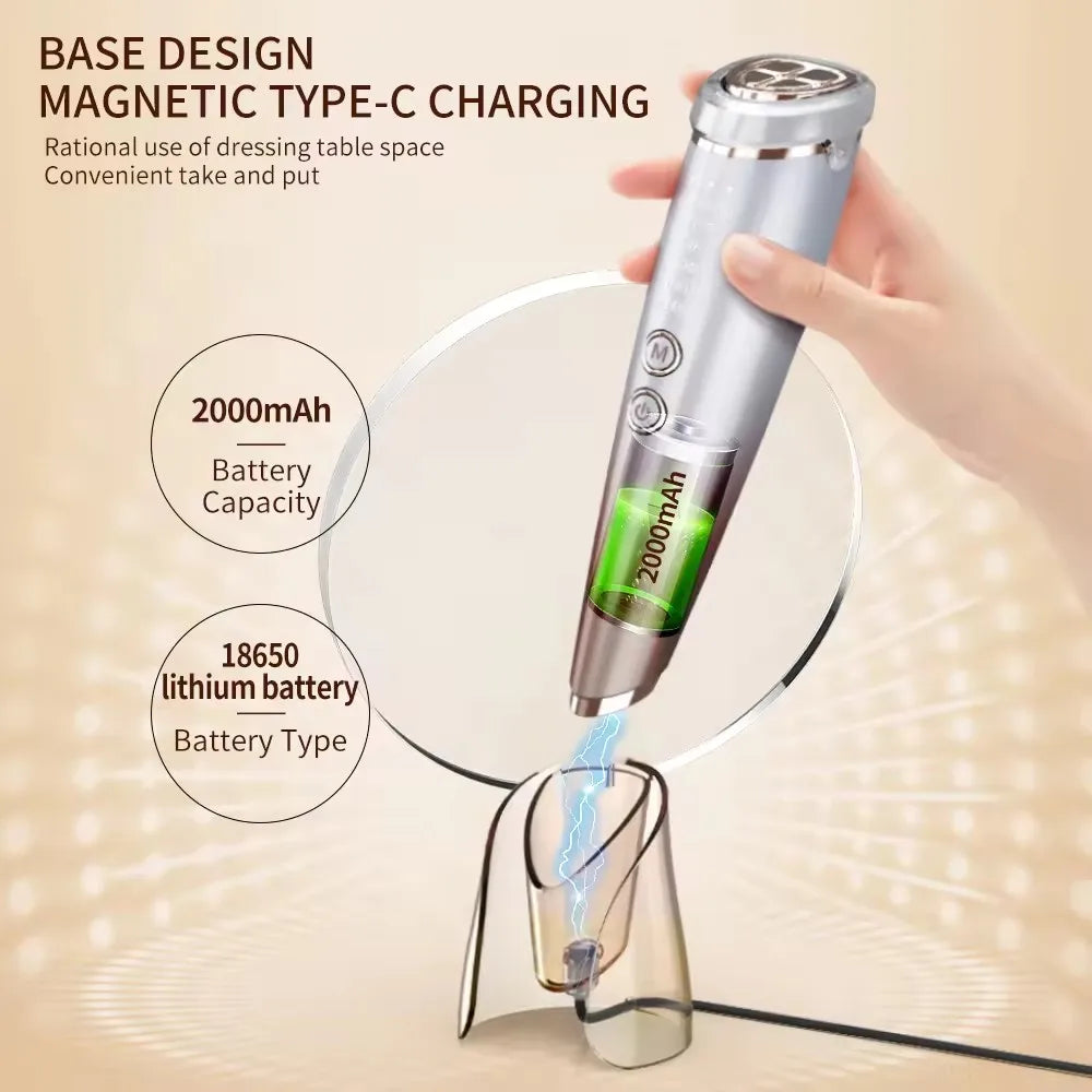Rechargeable EMS Face Lifting Tool with LED & Vibration