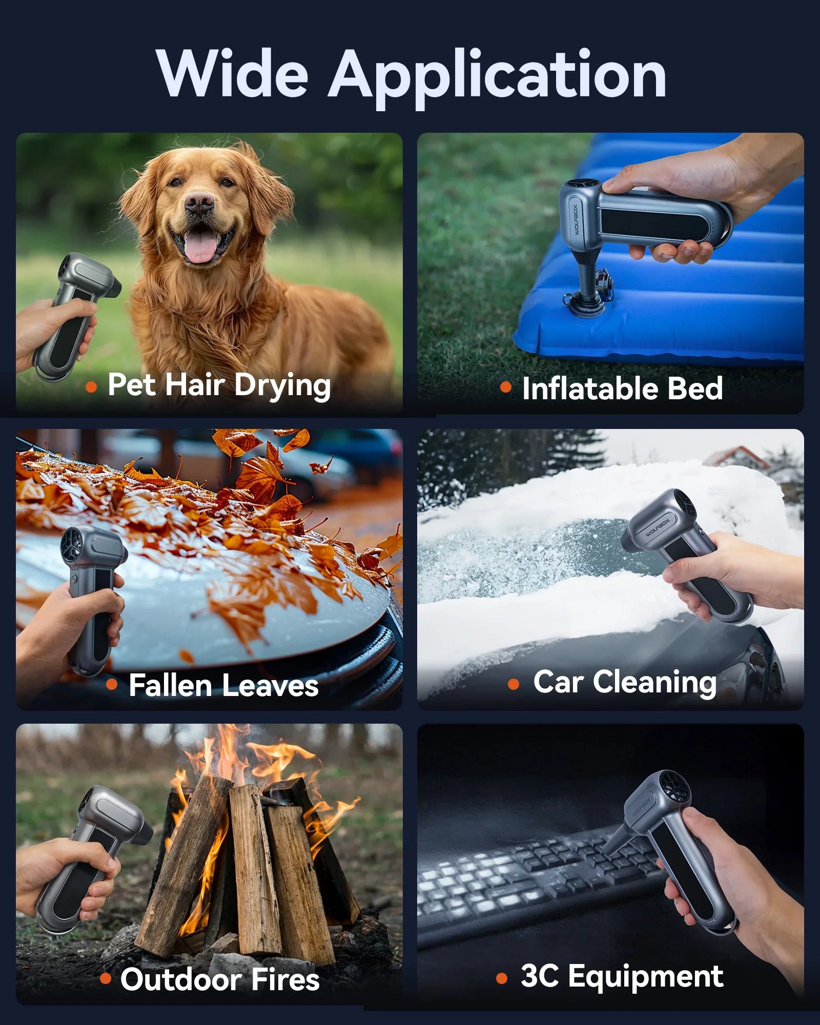 Portable High-Power Air Duster for Cleaning Electronics and More