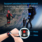 5K Action Camera with Dual Screen, Waterproof 30m & Remote AT-M40R -A - No card