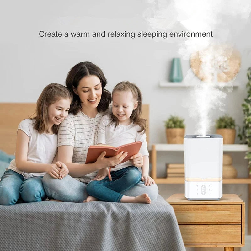 Large 5L Ultrasonic Cool Mist Humidifier for Home & Office with Aroma Diffuser