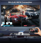 Portable 2K LED Projector for Home & Outdoor Use