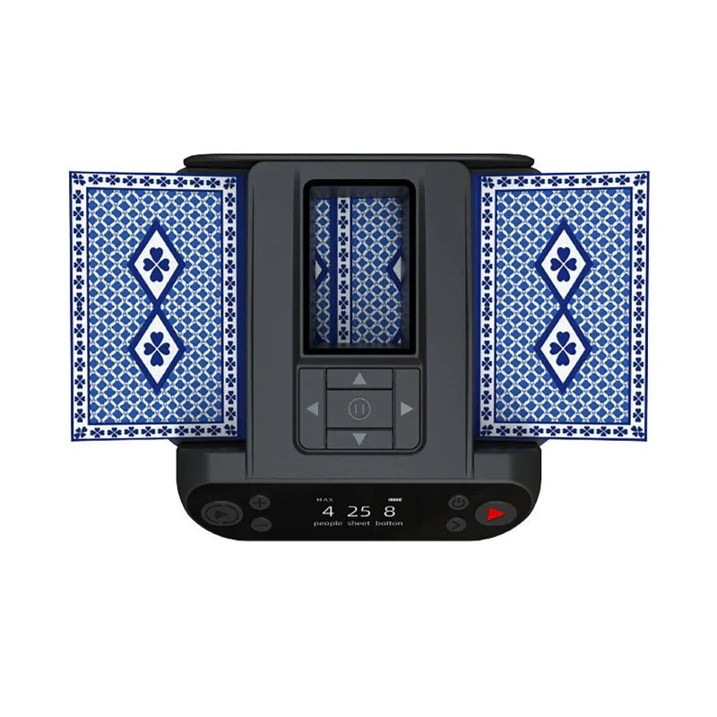 2-in-1 Automatic Card Shuffler with Rotating Dealer Function