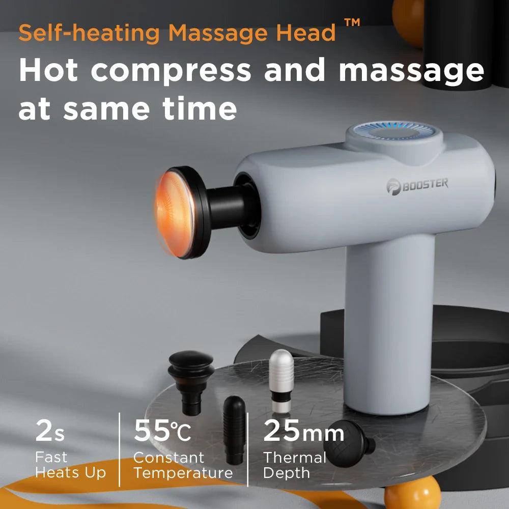 Cordless Percussion Massager with 8 Heads and Travel Bag